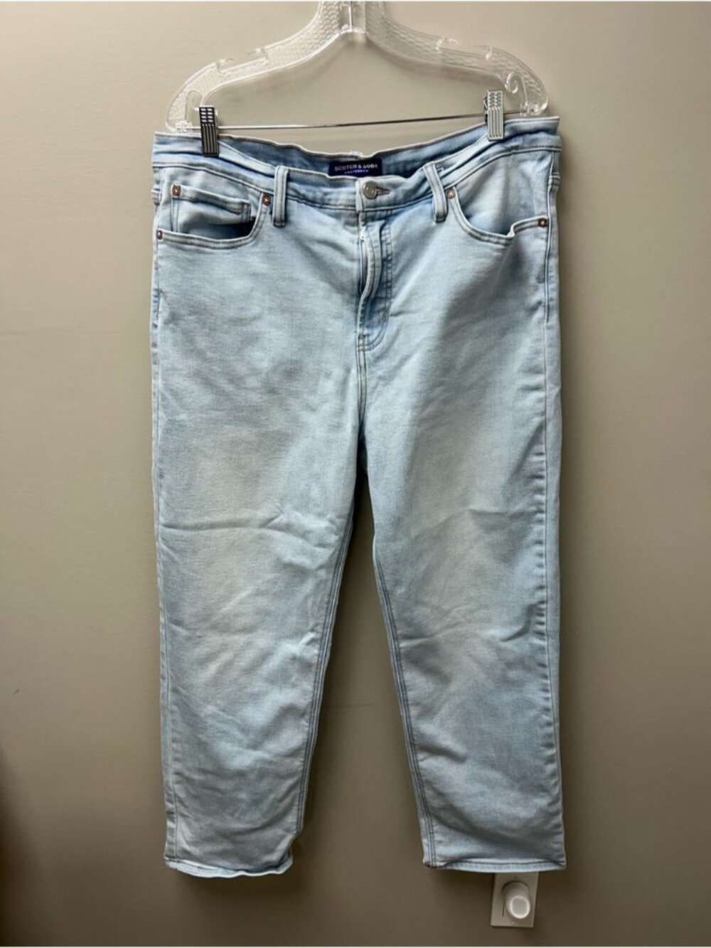 Scotch & Soda Women’s Light Wash Straight Leg Jeans